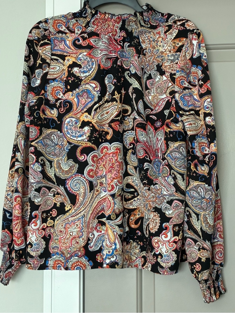 Paisley Long-Sleeve Top